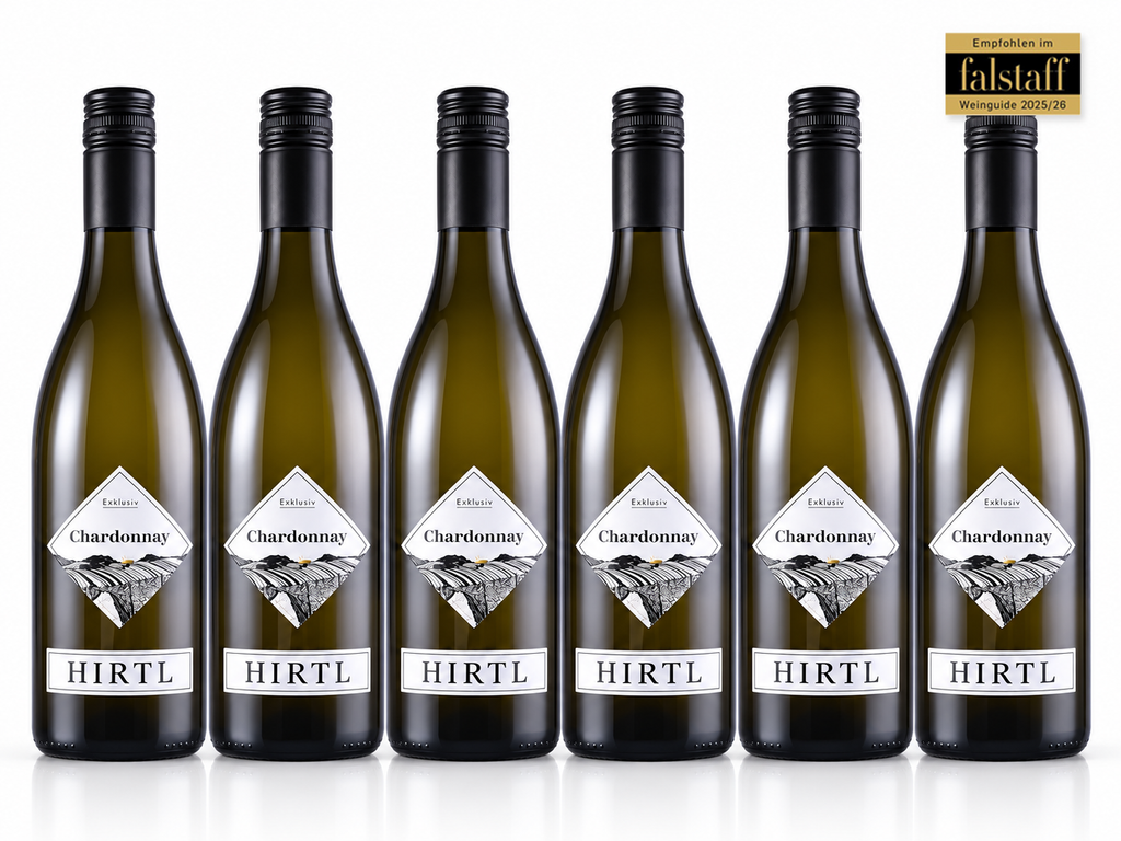 Weingut Hirtl Chardonnay Exklusiv 2025 – 6 flasker med officiel Falstaff-udmærkelse