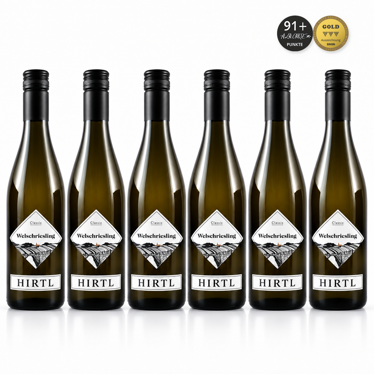 Weingut Hirtl Welschriesling Classic 2025 – 6 flasker med officielle udmærkelser