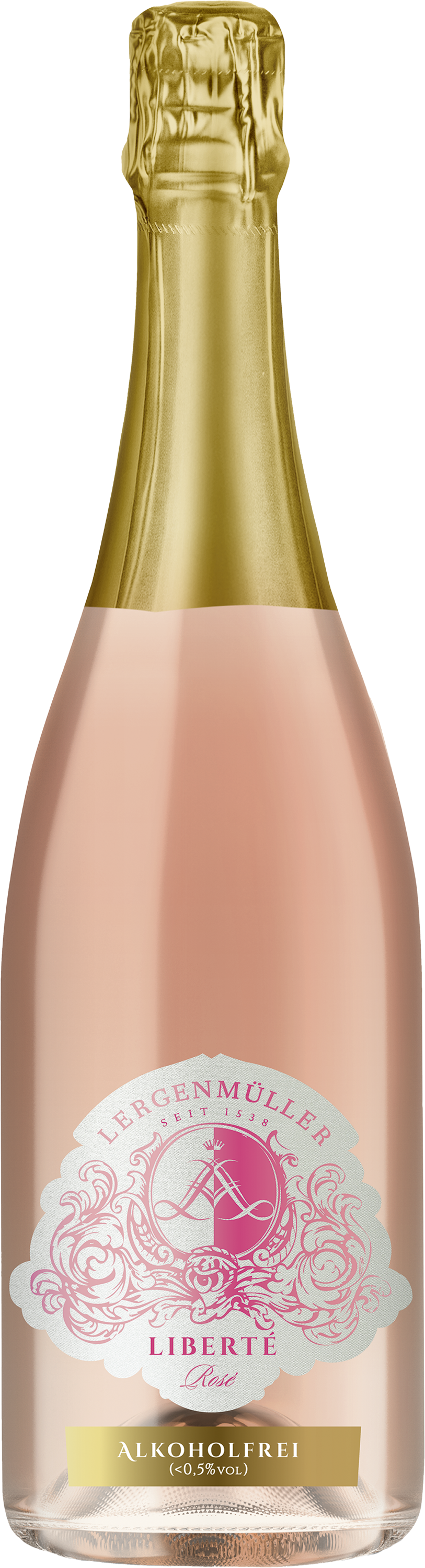 Lergenmüller Liberté Rosé Sekt – alkoholfri